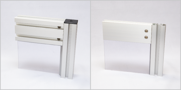 中構造アルミフレーム接続サンプル